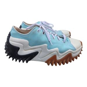 Converse Run Star Sz 8 Men Motion Platform 90s Turquoise White Sneaker